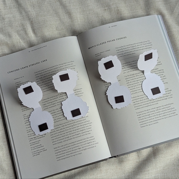 Pumpkin Fall Magnetic Bookmarks Readers Book lovers Autumn Pink Books Set Of 4 - Picture 11 of 14